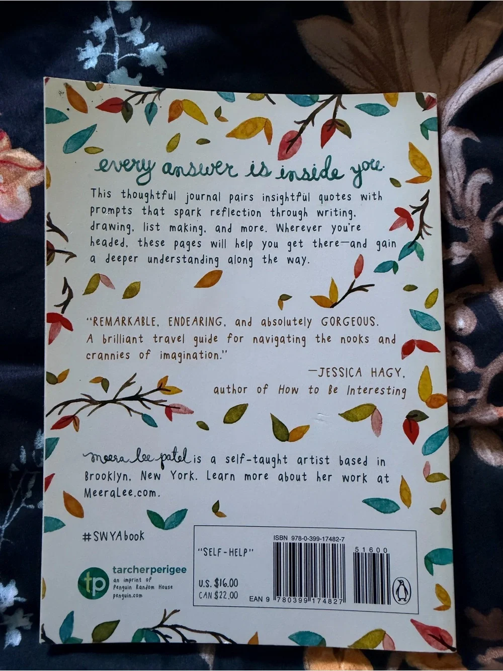 Start Where You Are Self-Exploration Journal — Multicolor Leaves Cover